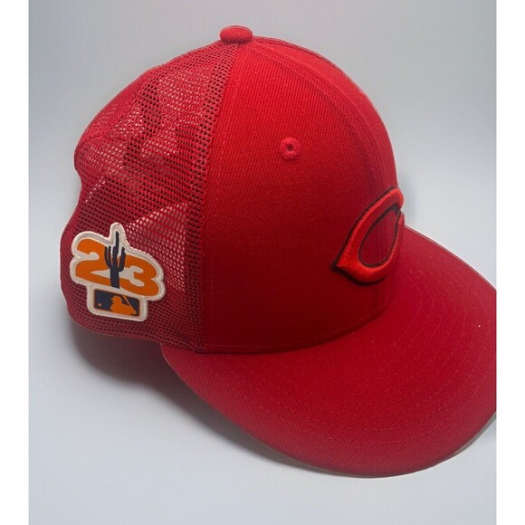 Reds Spring Training New Era 5950 Hat MLB Players On Field Fitted Cap 6 7/8 - Picture 2 of 7